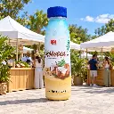 Envase inflable cocoavena feria bebidas Abarca Dancer