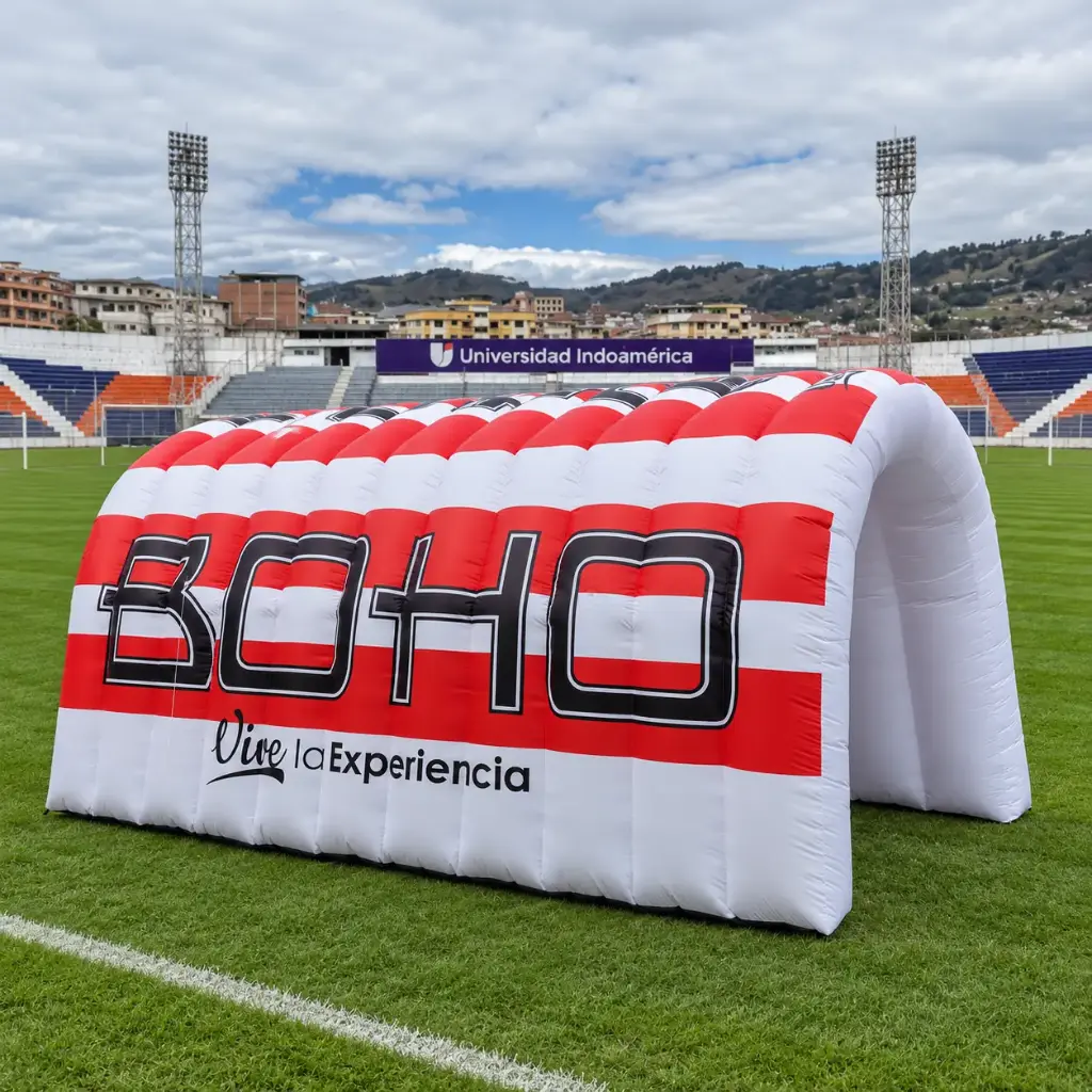 Tunel inflable boho estadio 3 x 3x6 metros Abarca Dancer