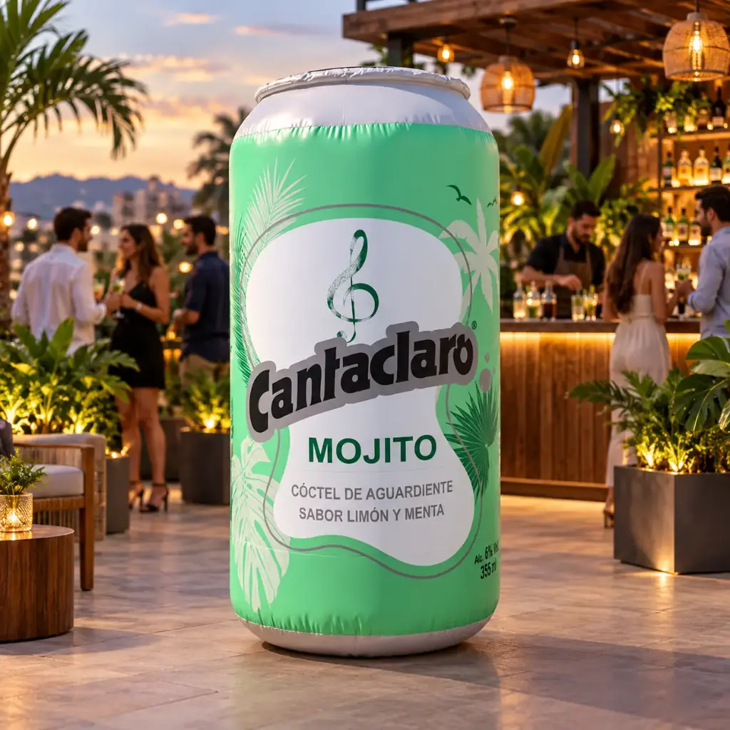 Lata inflable cantaclaro mojito 2 metros Abarca Dancer