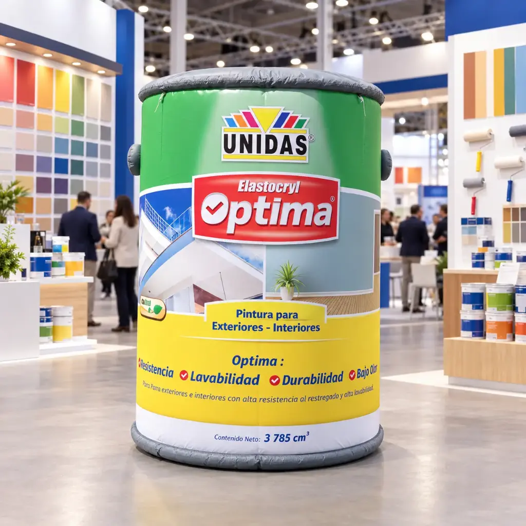 Lata inflable unidas optima 2 metros feria pinturas Abarca Dancer