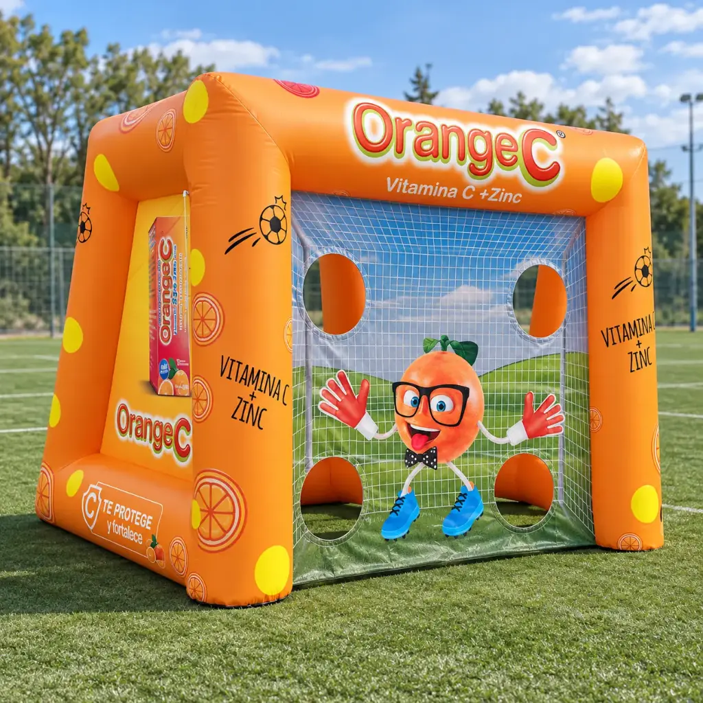 Golero inflable orange c 2 25 x 3x2 4 metros Abarca Dancer