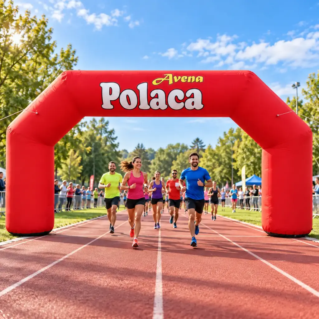 Arco inflable avena polaca 4 x 8 metros manana deportiva