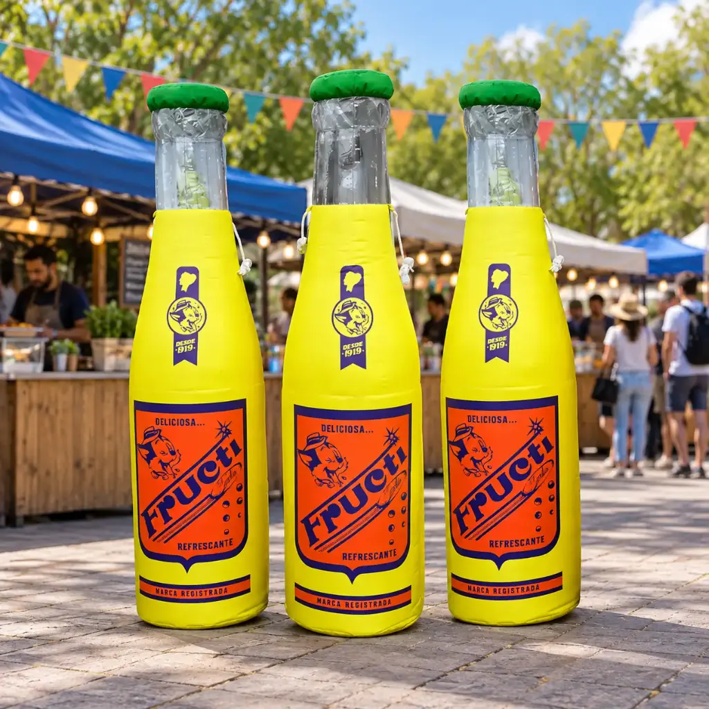 Botellas inflables publicitarios Abarca Dancer