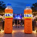 Botellas inflables publicitarios Abarca Dancer